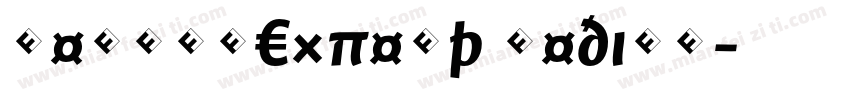 NeroBQExpert Medium字体转换